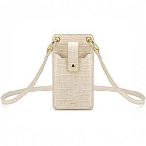 JW PEI - Quinn Phone Bag in Ivory Croc